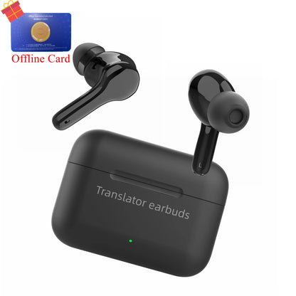 M6 Smart Translator Earbuds, Bi-Directional Instant Voice Translation Earphone, Online 144 Languages with 11 Offline Pack