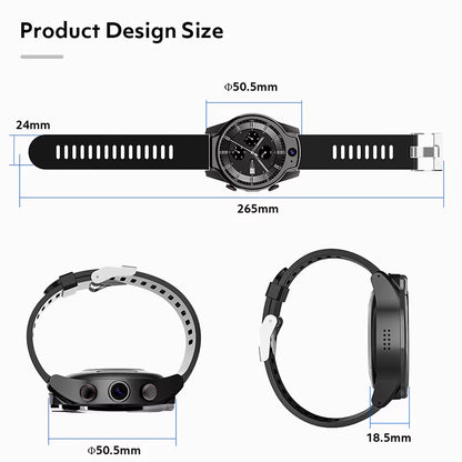 Real 5ATM Ip68 Waterproof Phone Watch Support 13MP Camera Video Calling MTK6762 4G+64GB NFC Function Smart Watch for Android Ios