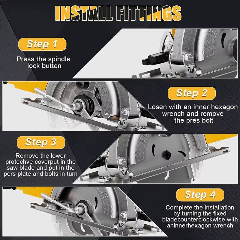 Brushless Electric Circular Saw