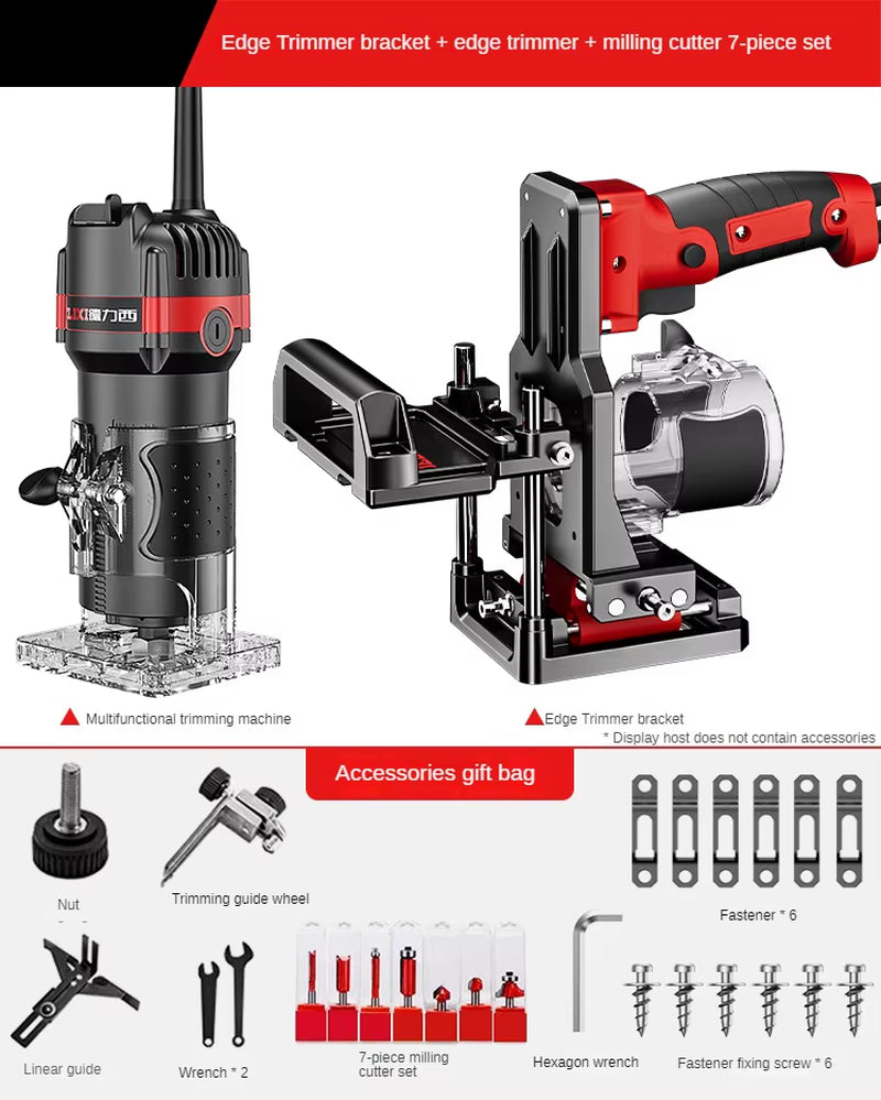Invisible Joints Power Tool Set with Router Table and Grooving Jig for Woodworking