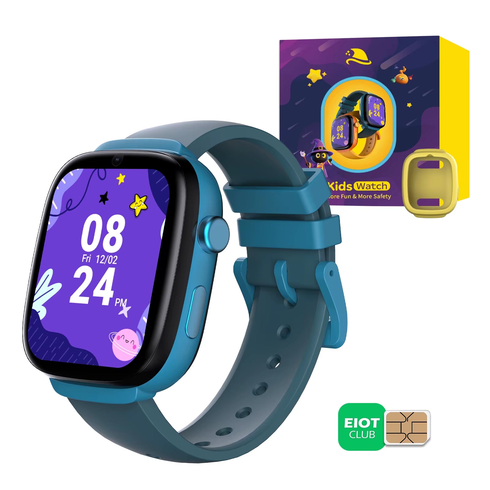 4G Kids Smart Watch GPS Two Way Call Video SOS Child Gift Parental Controls Waterproof Birthday Gift for Boys and Girls