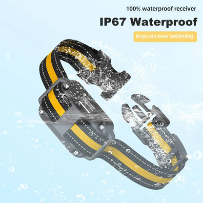 Electric Dog Training Collar Waterproof Dog Bark Collar Pet with Remote Control Rechargeable anti Barking Device All Size Dogs