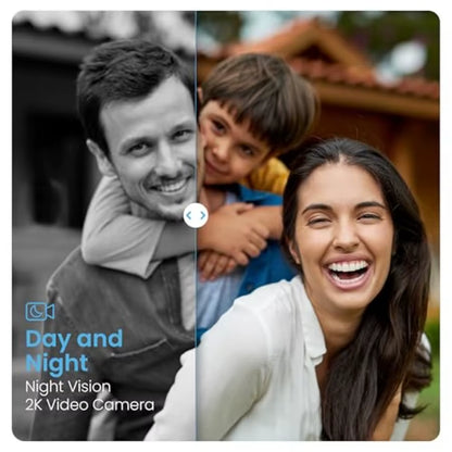 Vision Zeno Smart Lock with Video Doorbell Camera Fingerprint Keyless Entry with Apple Home Key Wi-Fi Deadbolt for Front