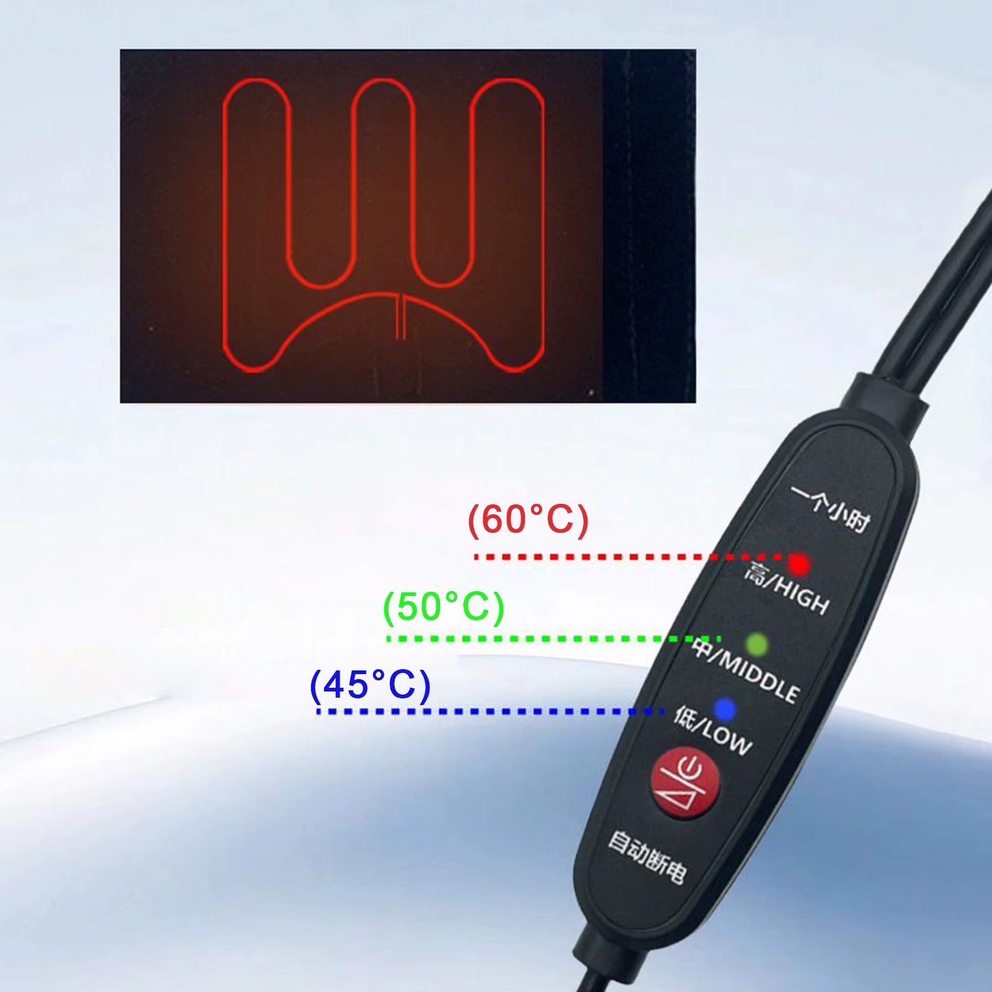 5V Motorcycle Heated Grips Cover 3 Gear Adjustable USB Electric Heating Bicycle Motorbike Motorcross Handle Handlebar Warmer