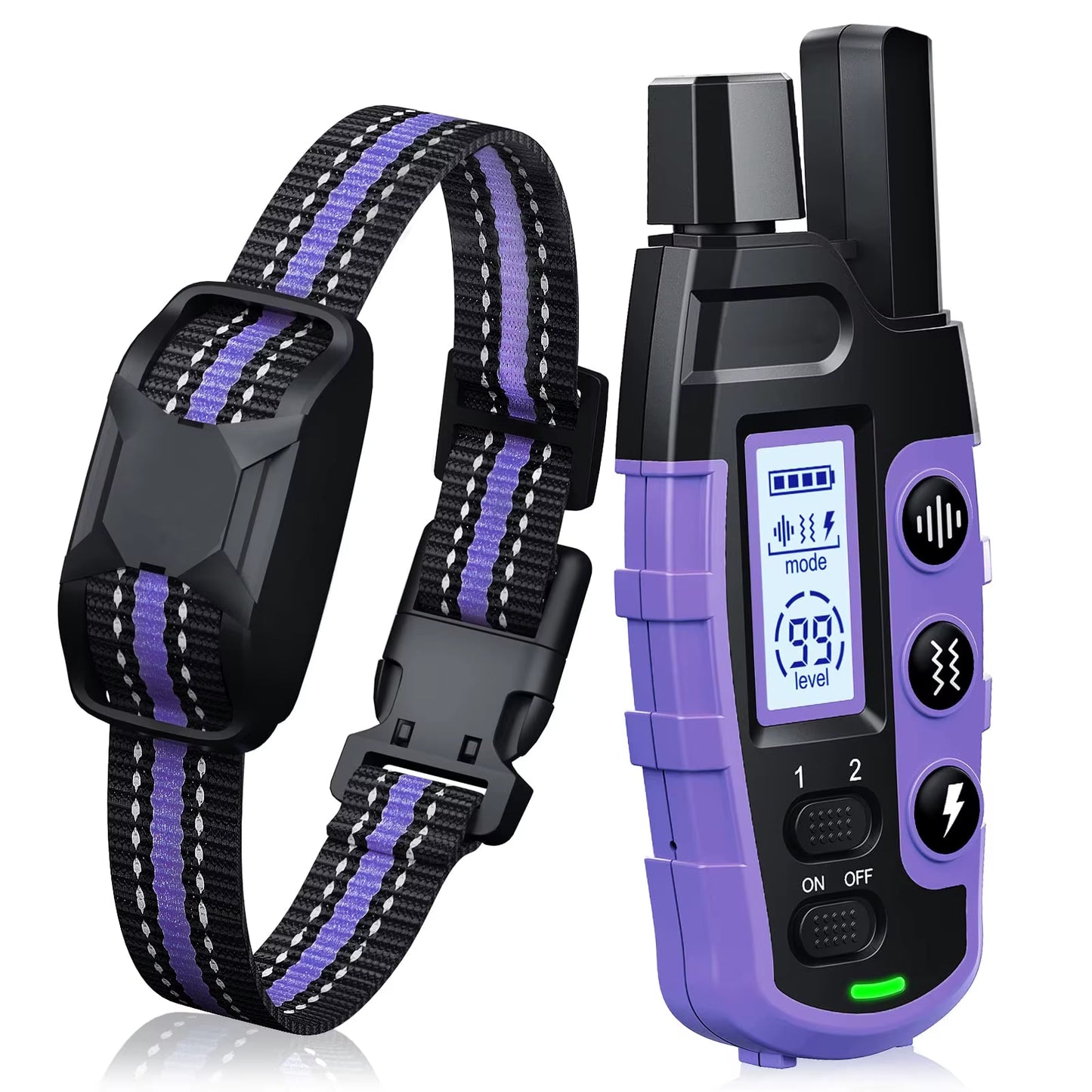 3300Ft Electric Dog Training Collar Remote Control Waterproof Pet Behaviorfor 5-120Lbs Puppy with Shock Vibration Beep