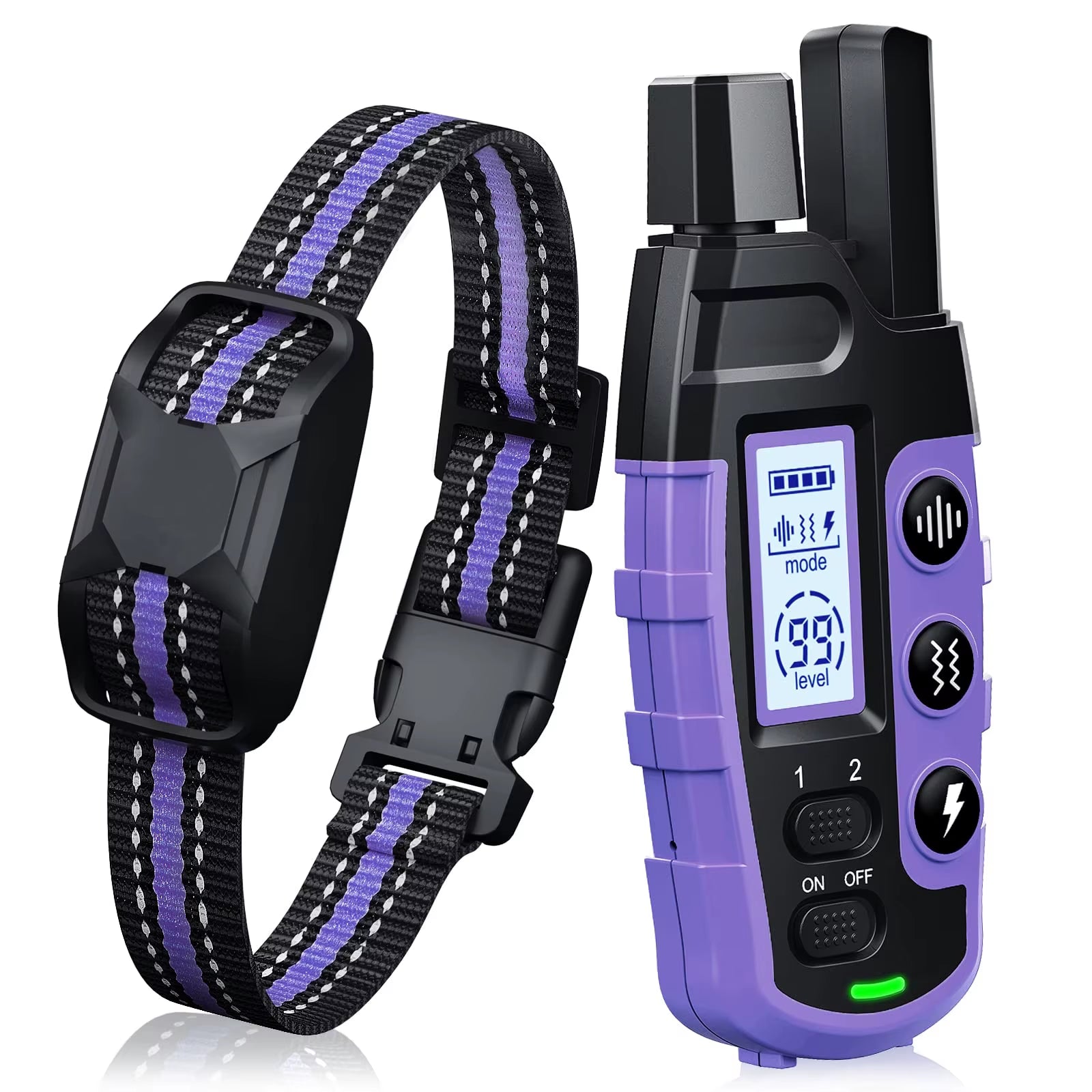 3300Ft Electric Dog Training Collar Remote Control Waterproof Pet Behaviorfor 5-120Lbs Puppy with Shock Vibration Beep