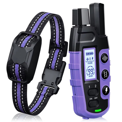 3300Ft Electric Dog Training Collar Remote Control Waterproof Pet Behaviorfor 5-120Lbs Puppy with Shock Vibration Beep