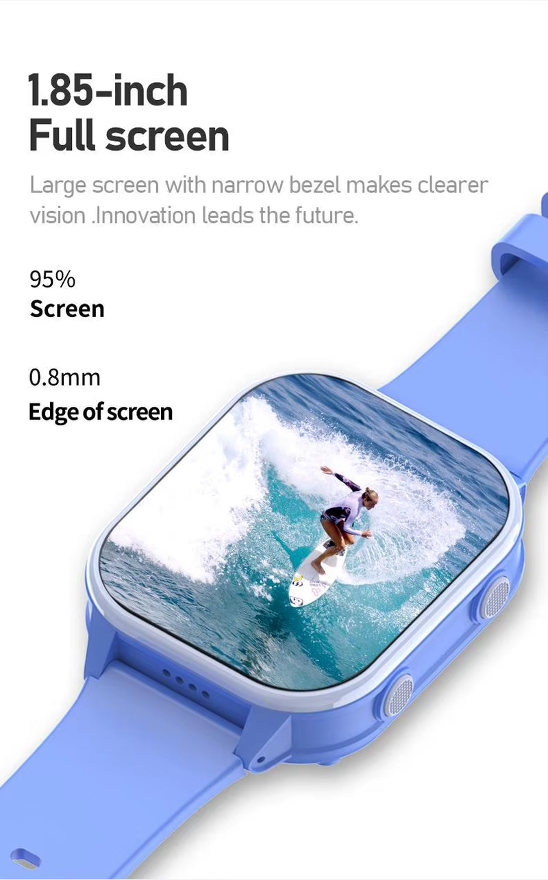 New Smart Watch Kids 4G GPS WIFI Video Call SOS 1GB+8GB Child Phone Smartwatch Camera Monitor Tracker Location Boys Girls Gifts