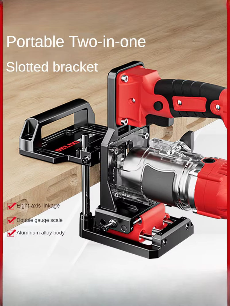Invisible Joints Power Tool Set with Router Table and Grooving Jig for Woodworking