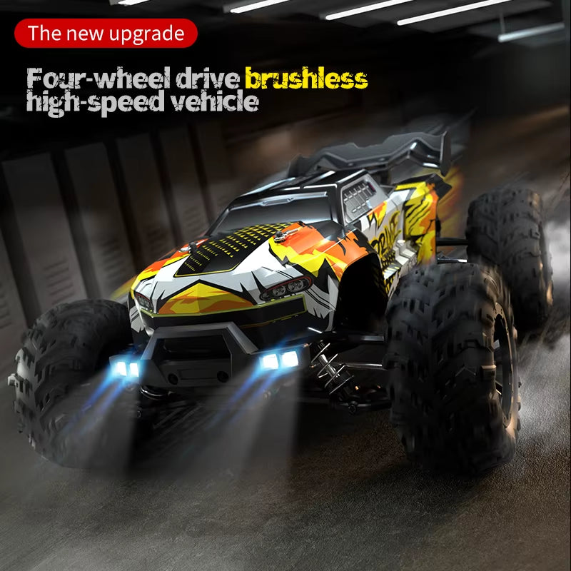16101 Pro 1:16 75KM/H 4WD RC Car with LED Light 2.4G Remote Control Cars High Speed Drift Monster Truck for Children Gift